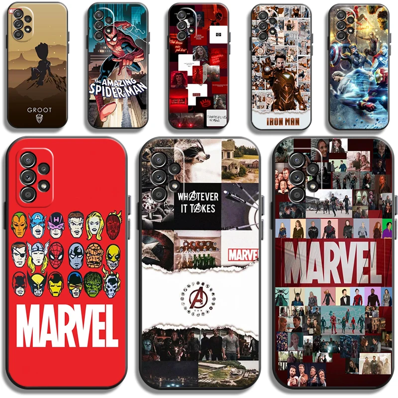 

Marvel Iron Man Spiderman Phone Cases For Samsung Galaxy S20 FE S20 Lite S8 Plus S9 Plus S10 S10E S10 Lite M11 M12 Back Cover