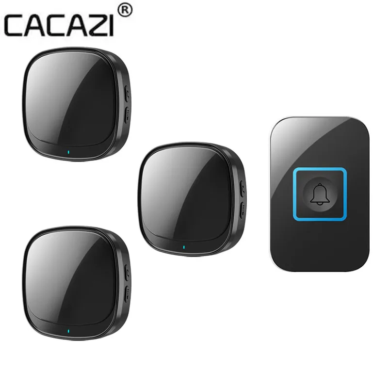 

Звонок дверной CACAZI беспроводной водонепроницаемый, USB, 60 сигналов