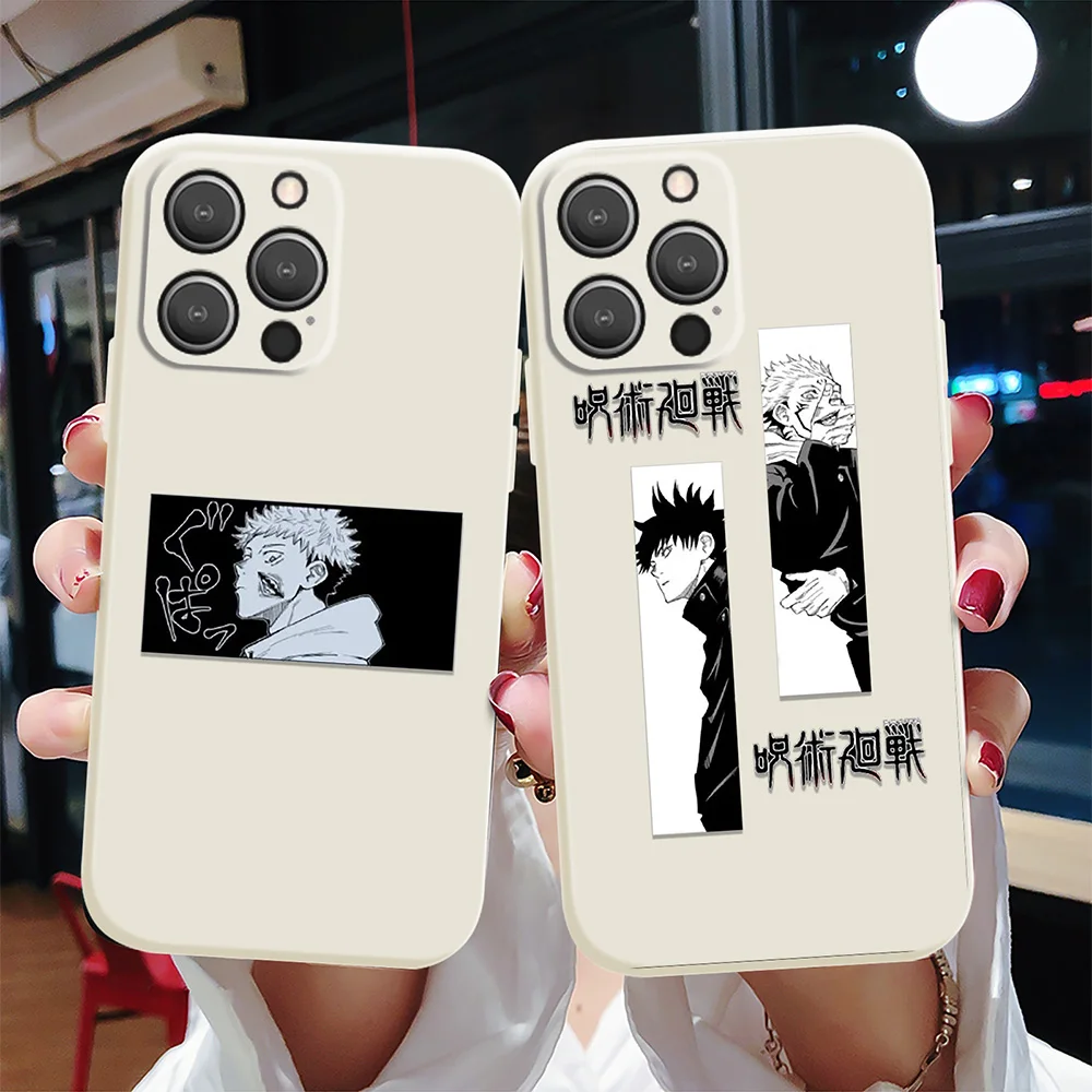 

Comics Phone Case For IPhone 13 12 Mini 11 Pro Max XS X XR 7 8 Plus SE 2020 2022 Soft TPU Protection Fundas Jujutsu Kaisen