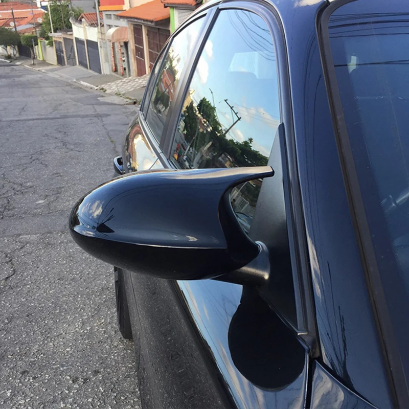 Колпачки для зеркал заднего вида BMW 1 3 серии E81 E82 E87 E88 E90 E91 E92 E93 черная глянцевая