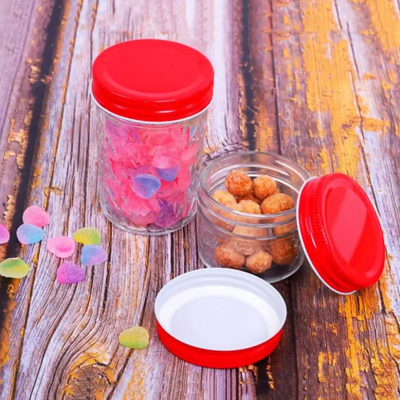 

Ball Jar Lids Good Sealing Regular Mason Jar Lids With Silicone Rings 10Pcs Canning Lids 2.76in Sealed Storage Mason Jar Lids