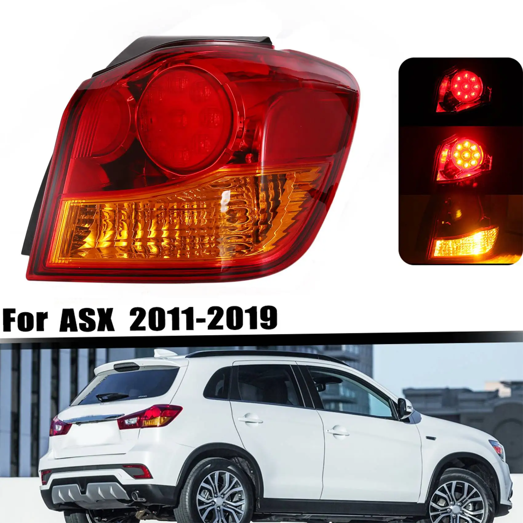 

Правый внешний задний фонарь, задний поворотный стоп-сигнал в сборе, габаритные огни для Mitsubishi Outlander Sport ASX RVR GA2W GA5W