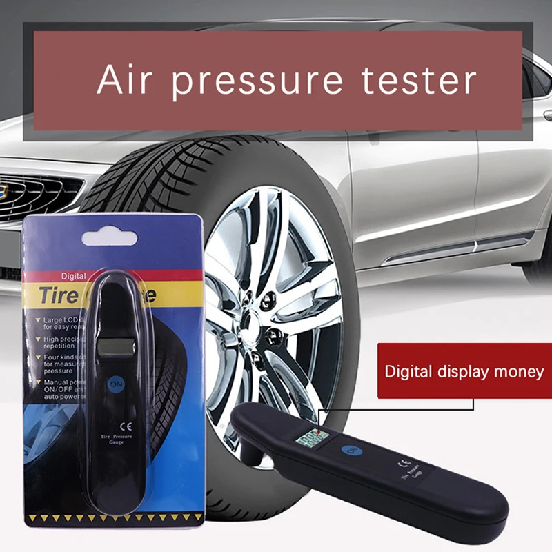 

Манометр TG101 для автомобильных шин, цифровой измеритель давления в шинах с ЖК-дисплеем, PSI/KPA/BAR/KG/CM2