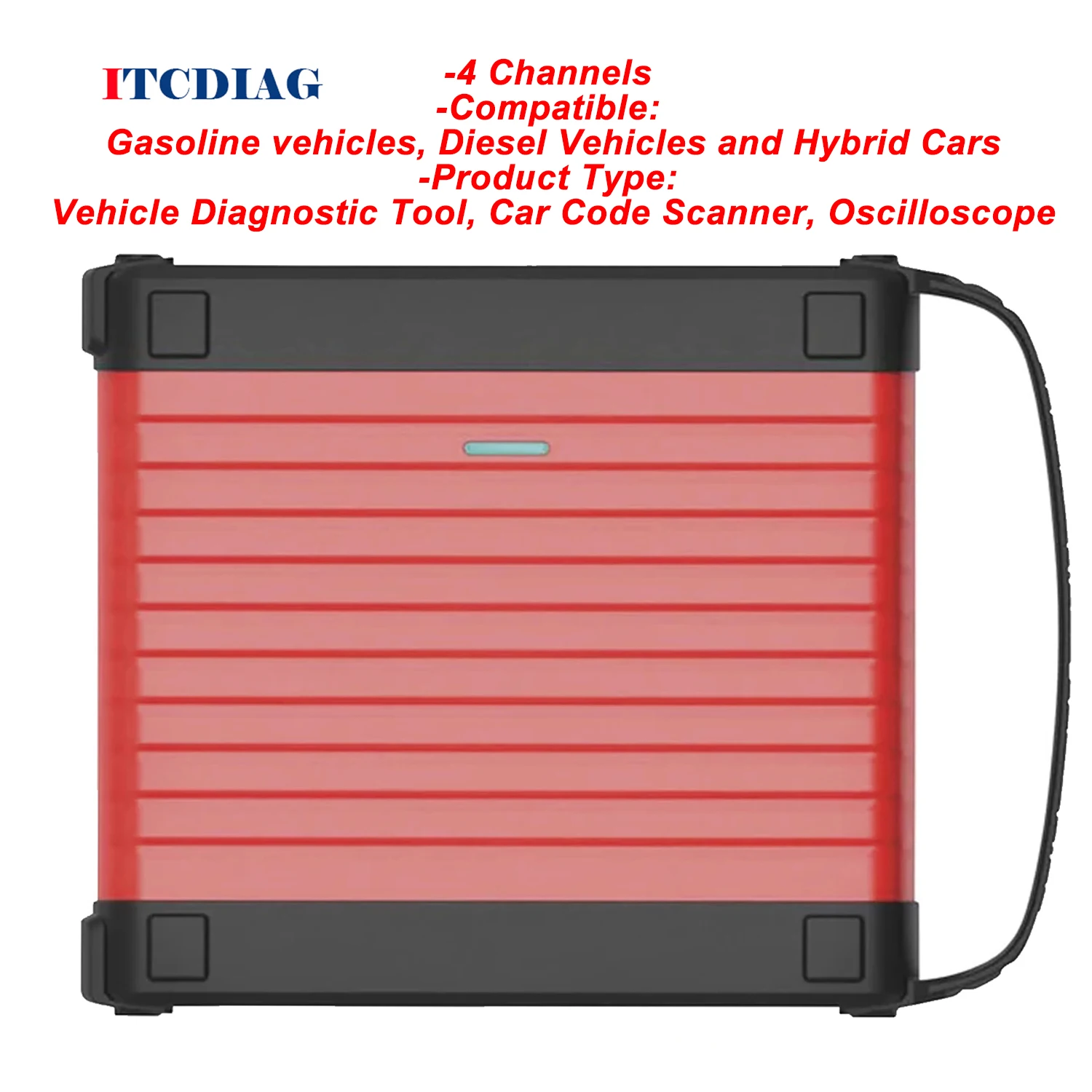

ThinkCar 4 Channel THINKTOOL Oscilloscope Scope Box 100MHz Bandwidth Vehicle Ignition Sensor Actuation Test Diagnostic Tool