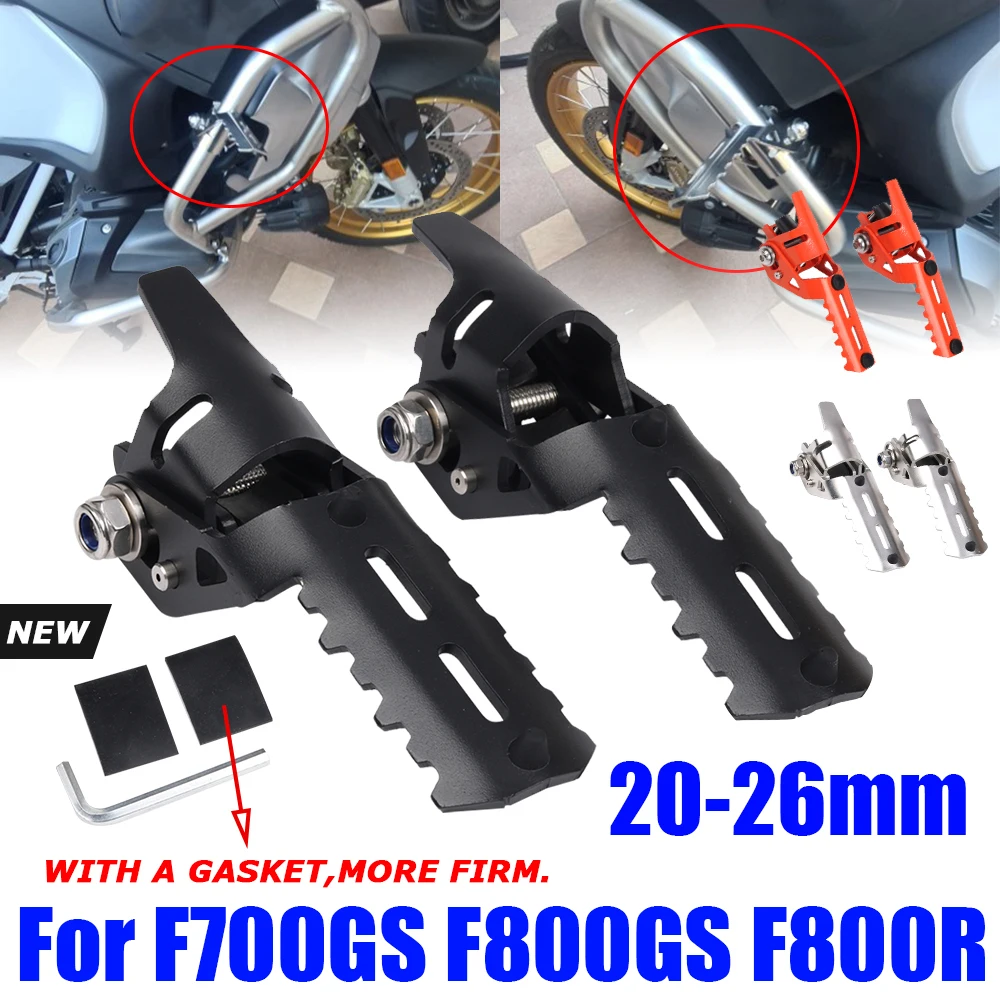 

For BMW F700GS F800GS F 700 800 GS GS800 F800R F800GT F800ST Accessories Highway Front Foot Pegs Rest Folding Footrests Clamps