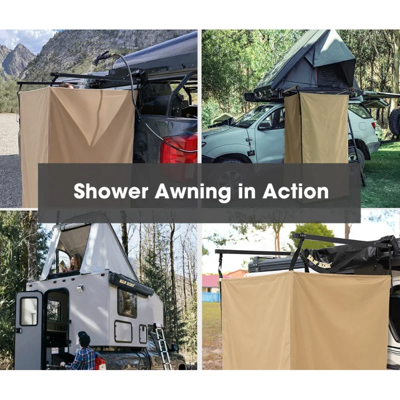 Портативная душевая палатка для 420D Ripstop Oxford как домашняя конфиденциальная