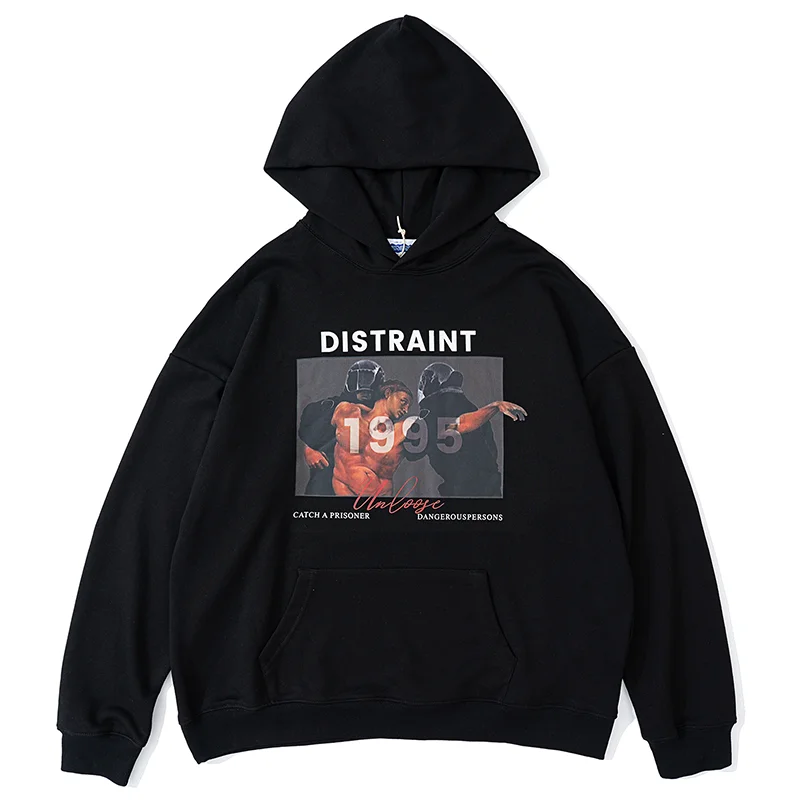 

Harajuku Graphic Hoodie Oversized Hoodies Men Streetwear Hip Hop Sweatshirt Cotton Letter Print Pullover Winter Vintage Clothing