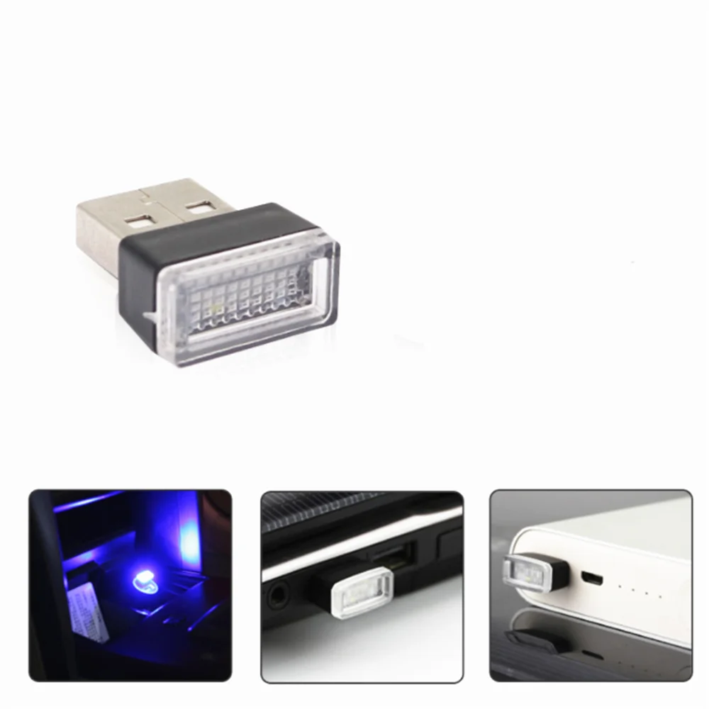 Автомобильная светодиодная неоновая Usb атмосферная лампа для Ford Fusion EcoSport Kuga Mondeo