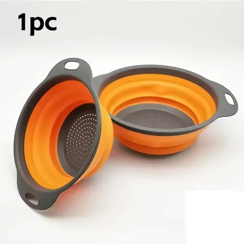 Складной силиконовый дуршлаг