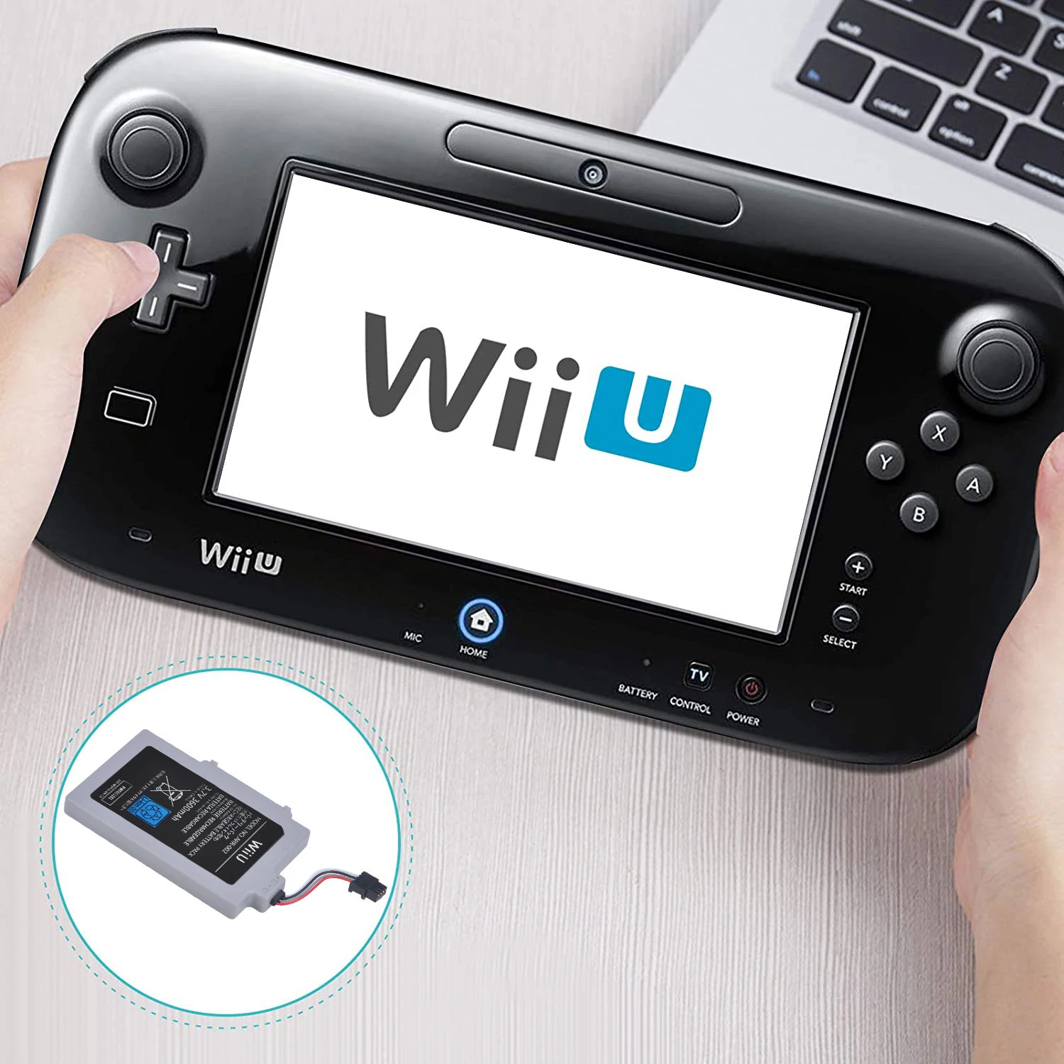 3.7V 3600mAh ARR-002 Battery for Nintendo Wii U Wireless Controller Battery images - 6