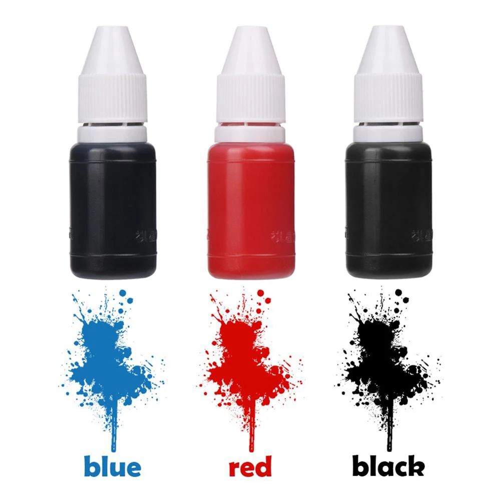 

1Pc 5ml Colorful Flash Refill Ink Inking Photosensitive Seal Stamp Oil For Wood Paper Wedding Scrapbooking Make Seal DIY Craft