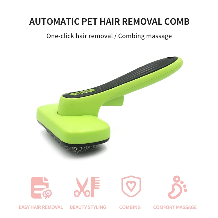 

Pet Brush Hair Removal Comb Automatic Hair Removal Brush Knot Opening Comb Dog Beauty Comb Cleaning Supplie