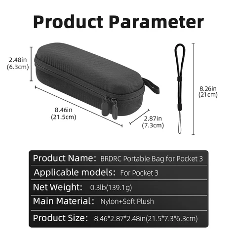 Портативная сумка для хранения DJI POCKET 3 защитный чехол ручная сумка для камеры DJI POCKET 3 аксессуары органайзер для камеры 2024