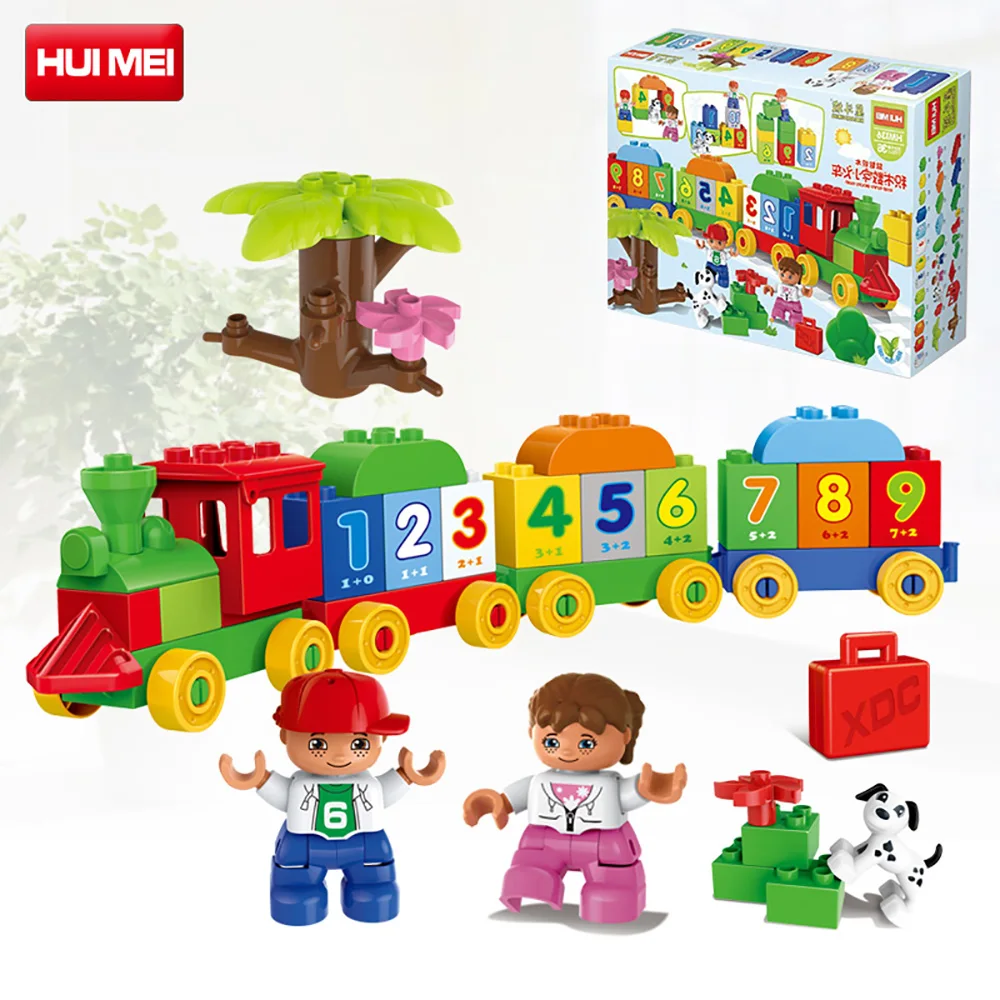 

57 piece digital train building block