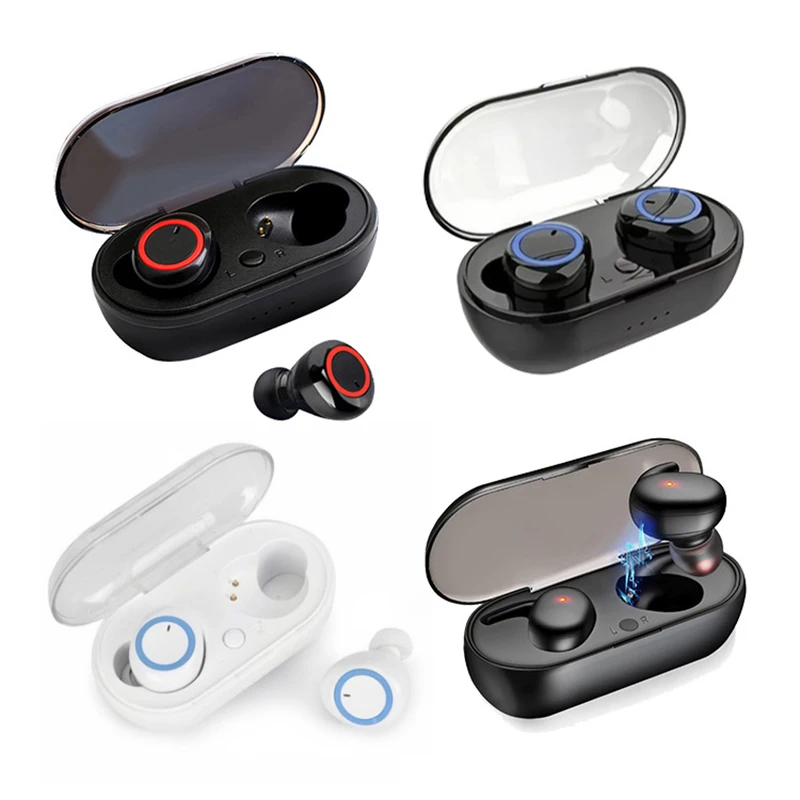 

Y50 Wireless Earbuds TWS Bluetooth-compatible with Charging Case Touch Control Earphones in-Ear Stereo Sport Mini Headphones