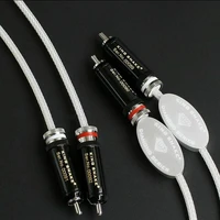 audiophile king snake diamond series silver interconnect cryo 196 rca hifi audio cable for amplifier cd player