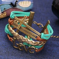fashion simple love cross shiny chain bracelet for women minimalist adjustable charm bracelet wedding party jewelry girl gift