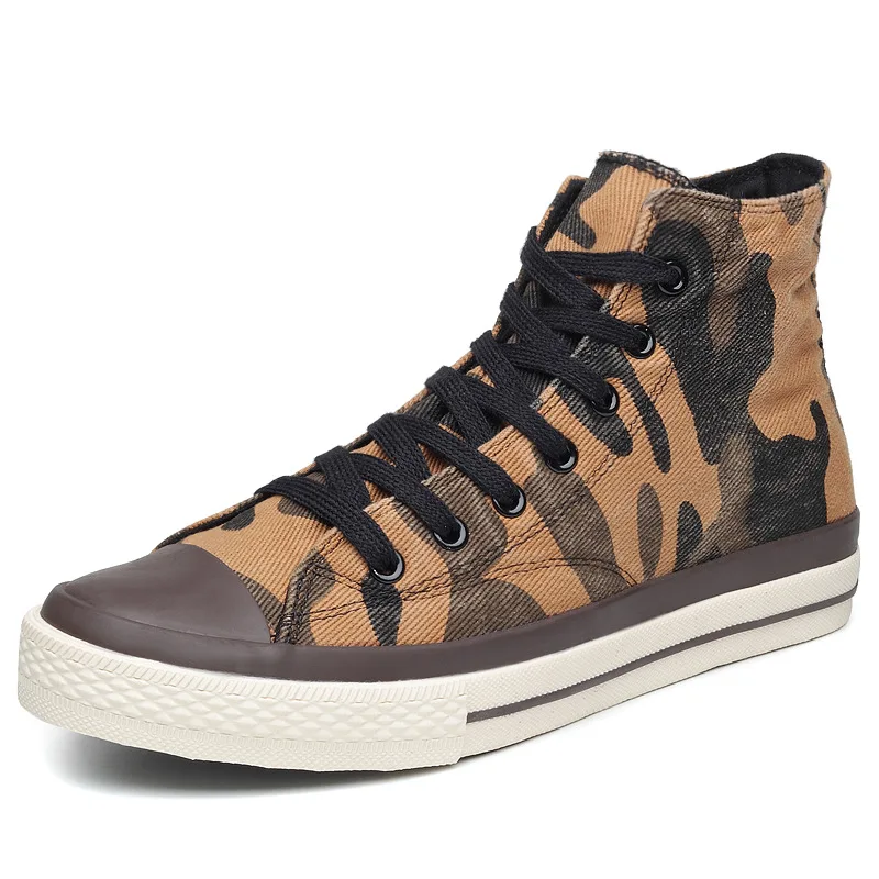 

Fashion Men Shoes Original Canvas Shoes Mens High Top Sneakers Casual Lace-up Vulcanized Shoes Male Tenis Zapatillas De Deporte