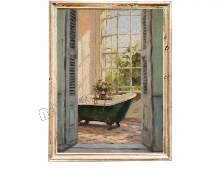 

Винтажный постер для ванной в викторианском стиле