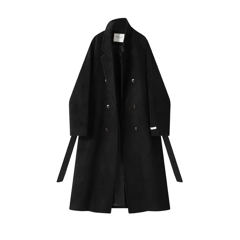 Женская шерстяная куртка с поясом