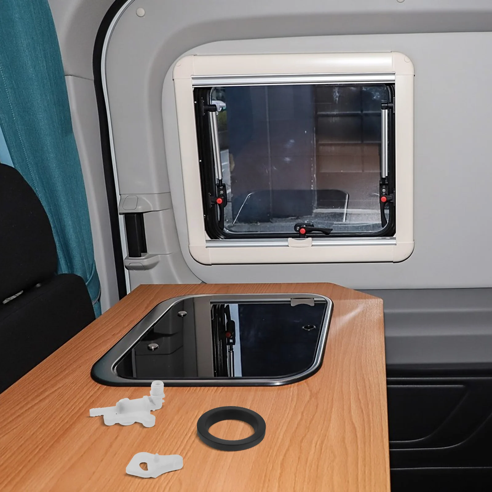 1 комплект эффективного унитаза в сборе для автодомов и кемперов простой