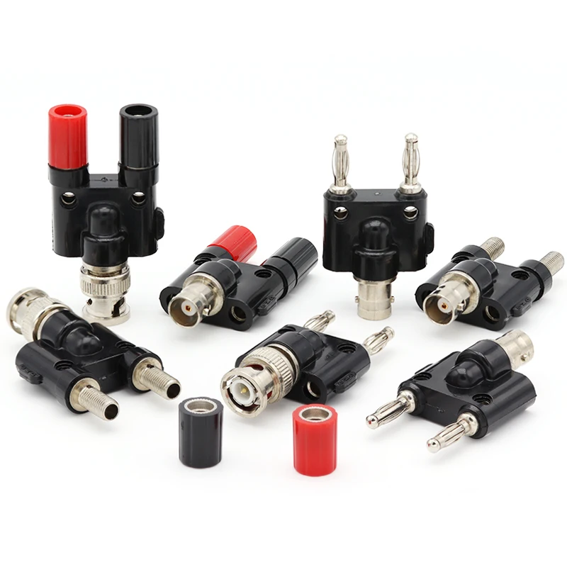 Коаксиальный разъем типа банан двойной 4 мм коаксиальный тройник BNC 3-ходовой