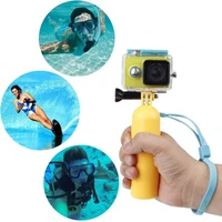 floating grip hand held stick monopod for gopro hero 10 9 8 7 6 with long handle screw and wrist strap