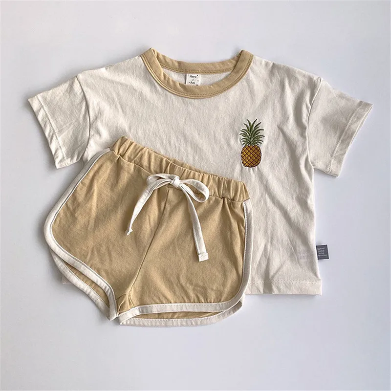 Summer Suit for Boy South Korean Version of Girls' Summer Baby Suit Baby Boy Clothes Newborn Girls Shorts for Boy Suit for Girls