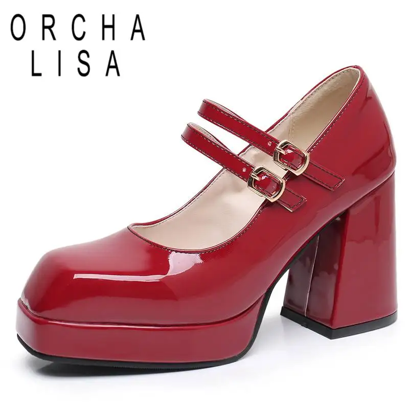 

Женские туфли-лодочки с квадратным носком, на высоком каблуке 9,5 см