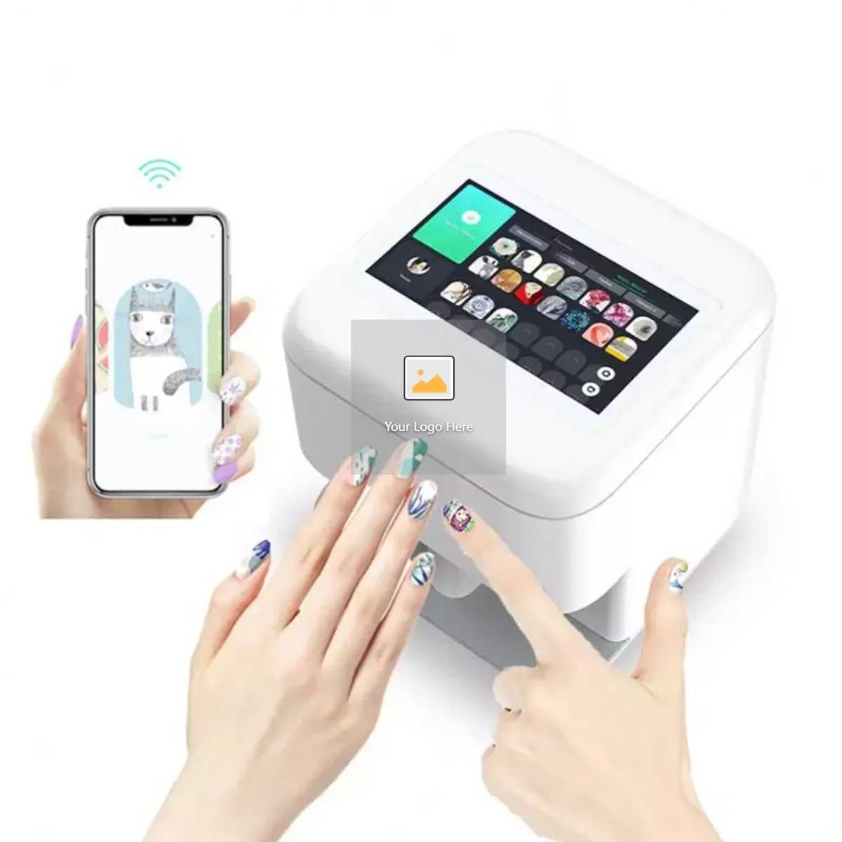 

Portable 3d multi function digital nails art polish printer machine price automatic nail art printer for painting nails cheap