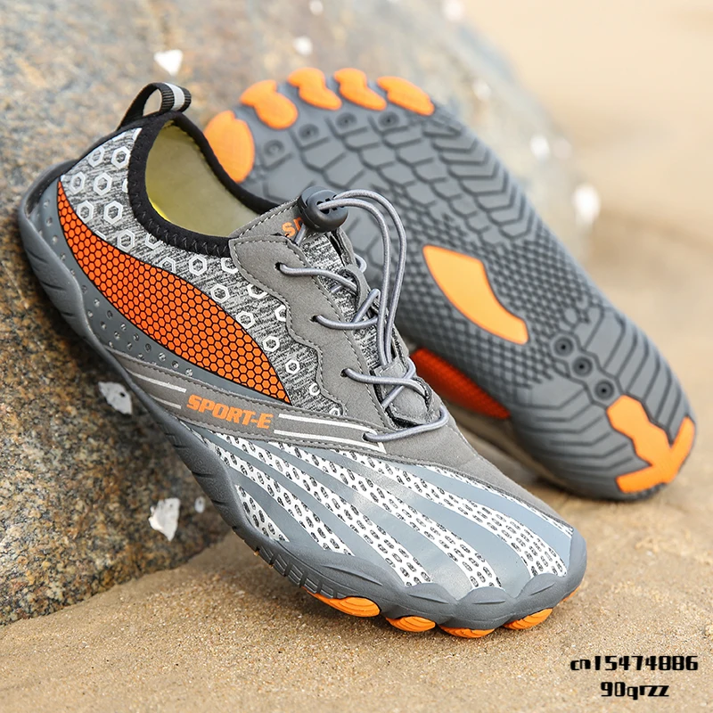 

Men Aqua Shoes Quick Dry Beach Shoes Women Breathable Sneakers 2023 New Barefoot Upstream Water Footwear Swimming Hiking Sport
