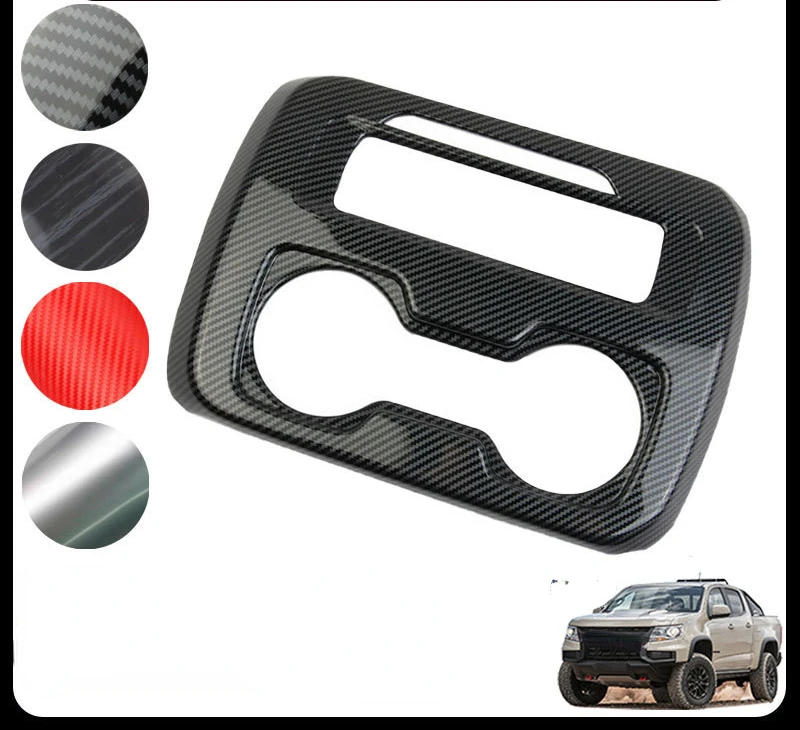 

Центральная панель переключения передач для Chevrolet Колорадо 2015-2022, модификация узора из углеродного волокна, рамка