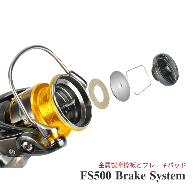 Легкая игровая спиннинговая катушка FS 500 800 1000 4 кг