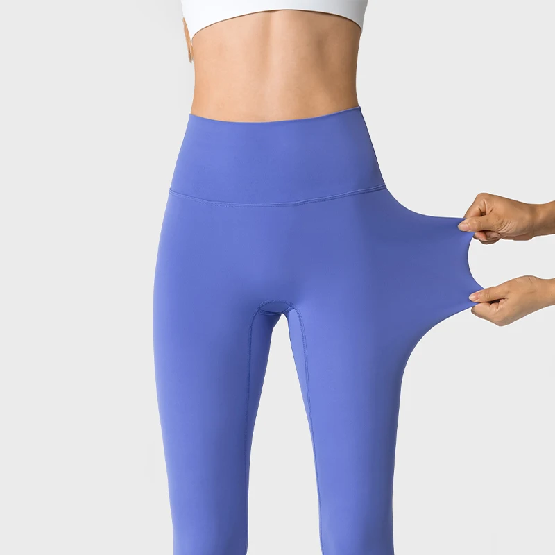 ASHLIMO Leggins Women Gym Free Size Yoga Pants Lift Hip High Waist Nude Feel No Trace Exercise Pants Lulu Fitness Yoga Clothing