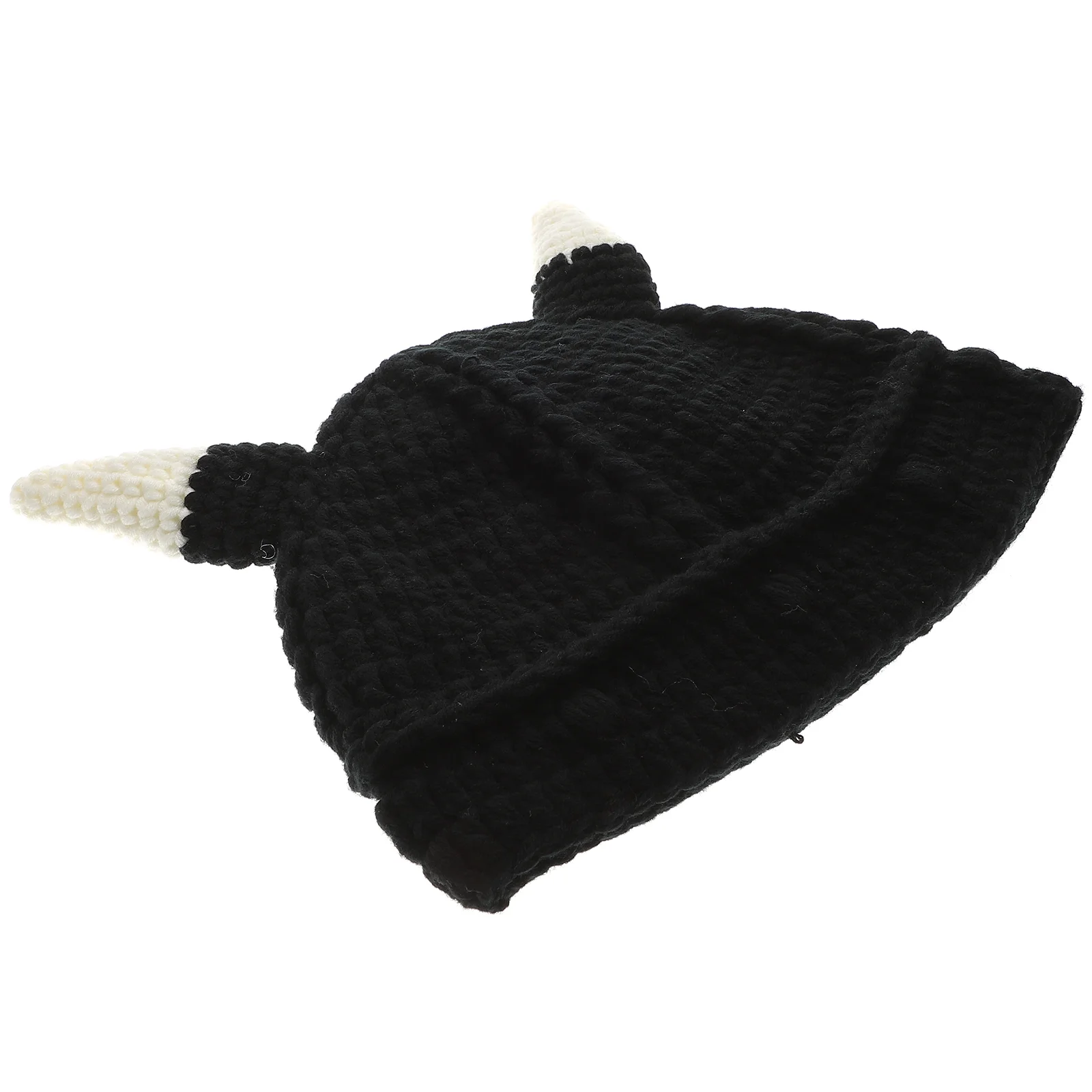 

Warm Knitted Hat Knitting Beanie Hats Cap Women Crochet Woolen Yarn Fall Outdoor