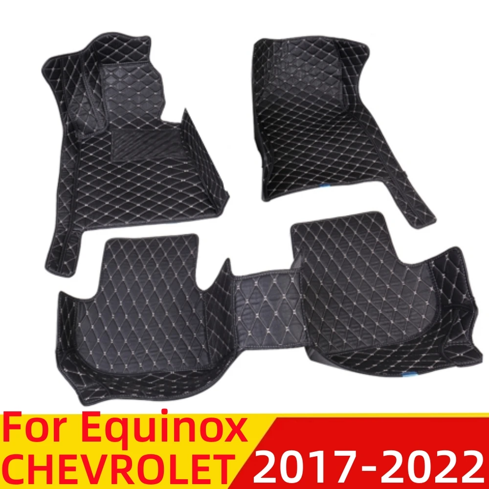 

Car Floor Mats For Chevrolet Equinox 2017-2022 Waterproof XPE Leather Custom Fit Front & Rear FloorLiner Cover Auto Parts Carpet