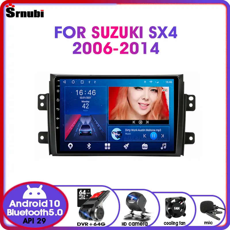 Автомагнитола 2 Din Android 10 0 IPS для Suzuki SX4 2006-2014 стерео GPS-навигация мультимедийный