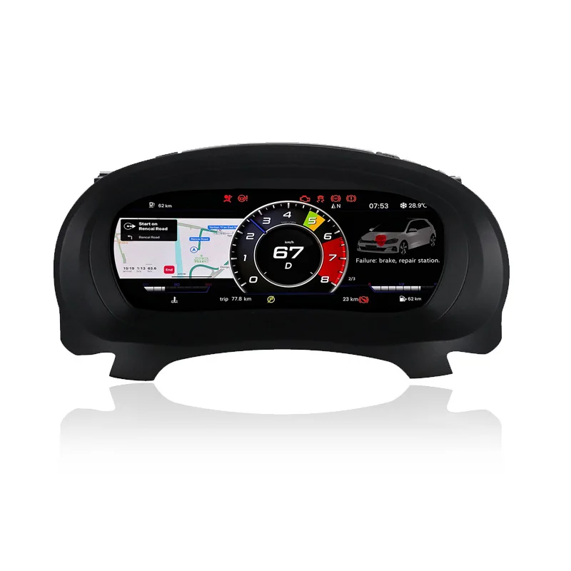 ЖК-дисплей Автомобильный измерительный прибор Виртуальная кабина цифровой