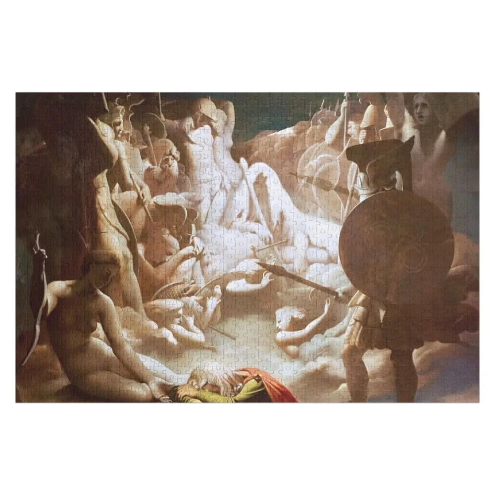 Jean-Auguste-Dominique Ingres The Dream of Ossian Пазл-головоломка на заказ Персонализированное имя