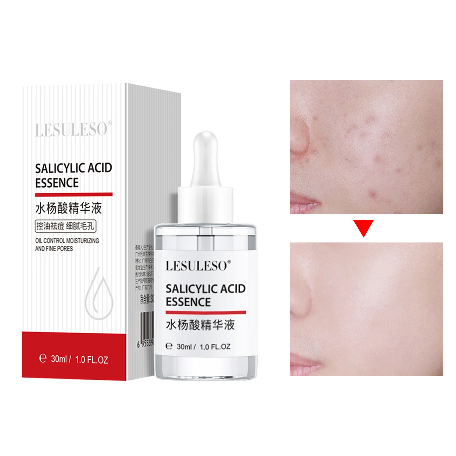 

Lactobionic Acid Pore Shrink Face Serum Hyaluronic Acid Moisturizing Nourish Smooth Pores Repair Essence Firm Korean Cosmetics