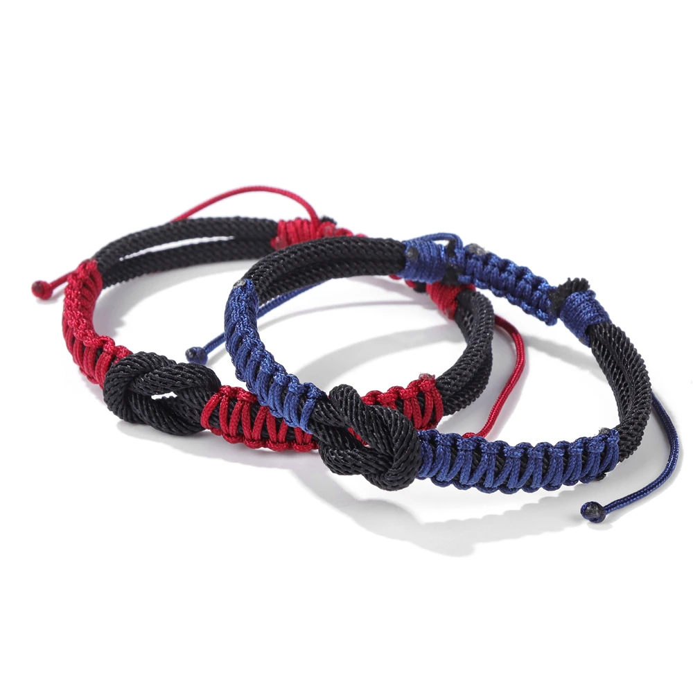 

Colorful Survival Paracord Rope Bracelet Men Cotton String Handmade Adjustable Braided Bracelets For Women Friendship Wristbands