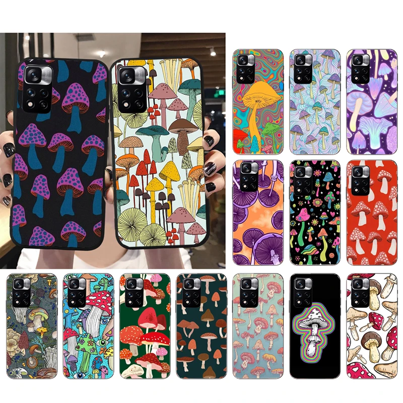 

Phone Case For Xiaomi Redmi Note 12Pro 11 11S 11T Pro 10 9Pro Note10S Redmi 10 9 10C 9C Mushrooms Case