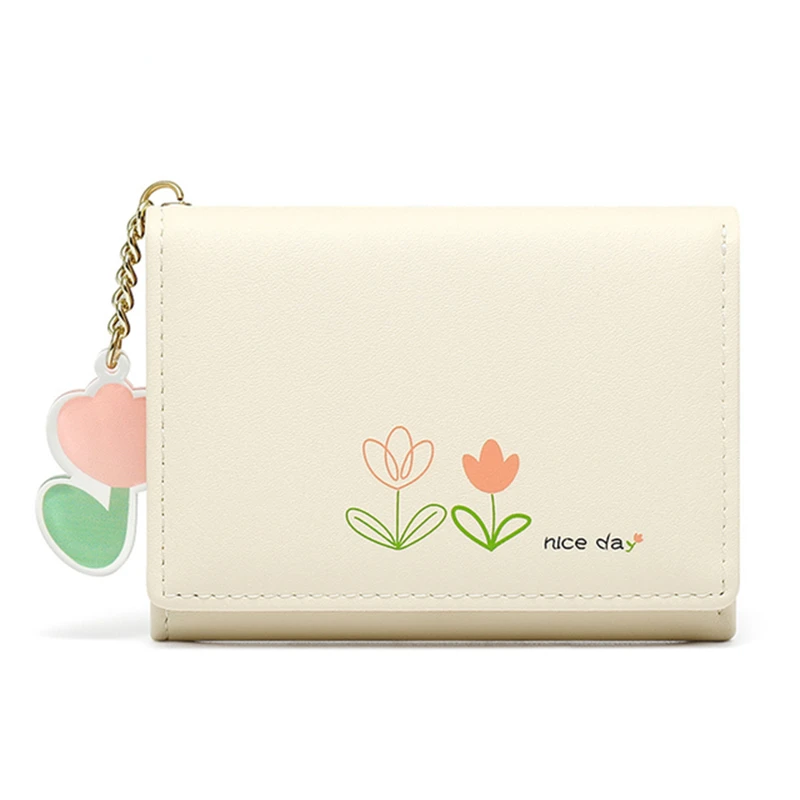 

Brand Designer Wallets Floral Pattern Small Wallets Women Soft PU Leather Mini Coin Bag Ladies Card Holder Fashion Purse Female