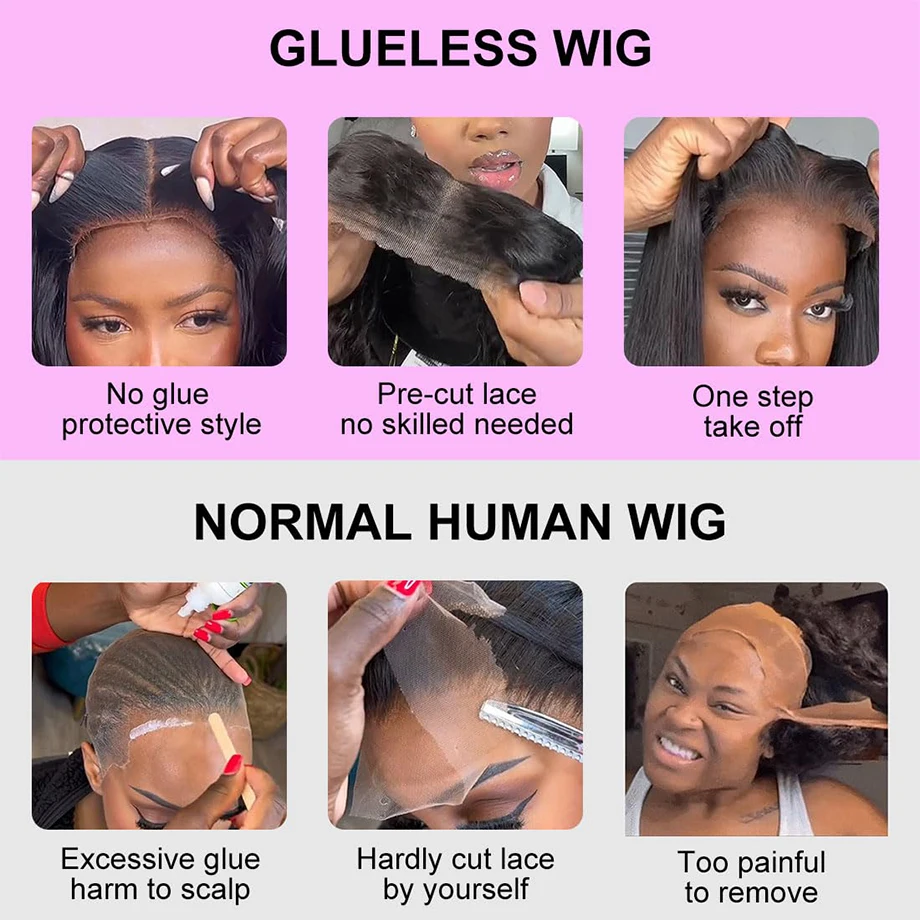 BodyWave 4x4 5x5 Hd Lace Closure Glueless Wig Human Hair Ready Lo Wear 13x4 13x6 LransparenL Lace FronLal Brazilian Wigs On Sale