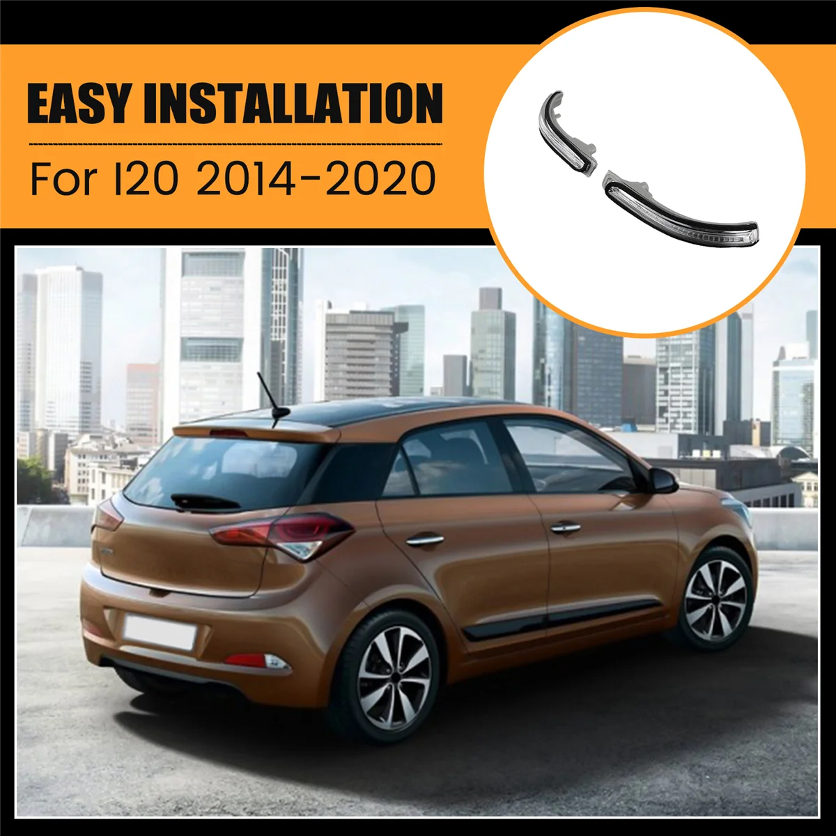 Зеркало заднего вида с указателем поворота 87624-C8000 87614-C8000 для Hyundai I20