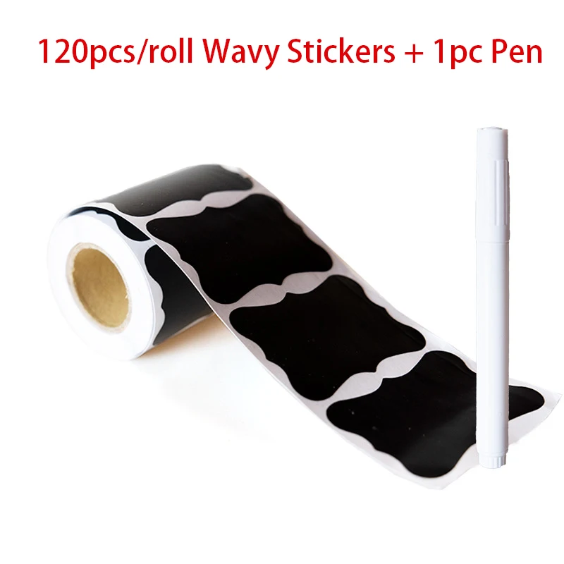 

Водонепроницаемые белые меловые наклейки для банок и бутылок