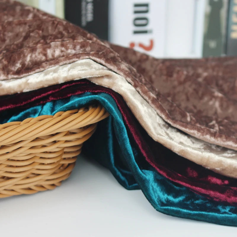 50x50 См 23 Цвета Золотая Бархатная Ткань Эластичная Сверкающая Мягкая Ледяная Для