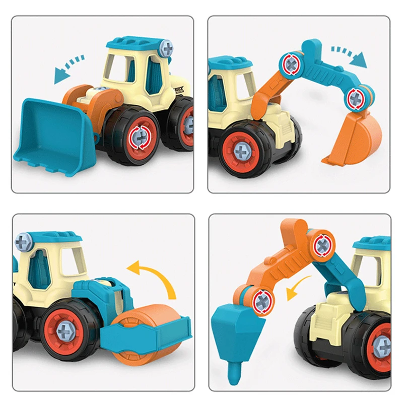 Инструменты для разборки гаек игрушечный дрель грузовик экскаватор бульдозер