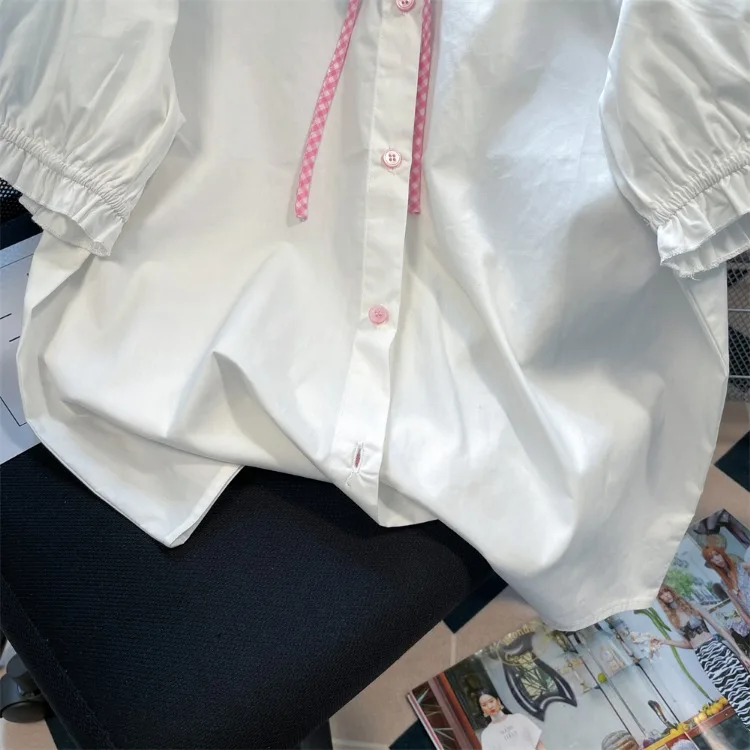 Женские милые летние рубашки с вышивкой новинка Молодежные Популярные свободные