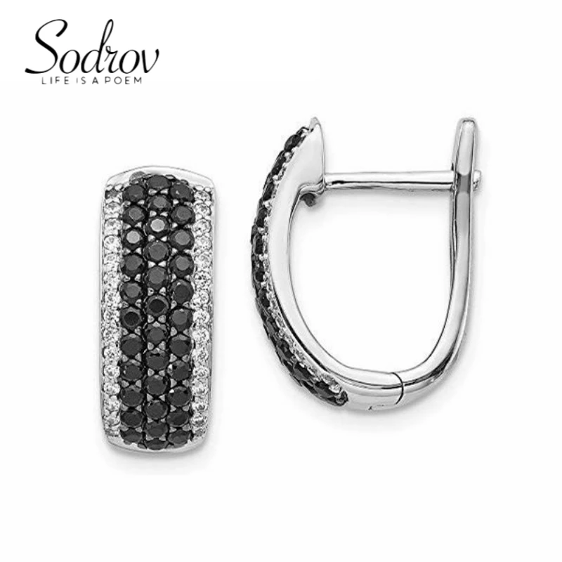 Женские черные серьги-кольца SODROV 2022, модные серьги в готическом стиле, оптовая продажа аксессуаров, ювелирные изделия, серьги для женщин